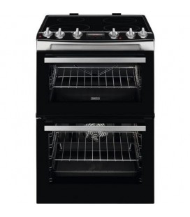 Zanussi ZCI66288XA 60cm Electric Double Oven with Induction Hob - Stainless Steel - A/A Rated