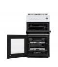 Beko EDG504W 50cm Gas Cooker with Glass lid