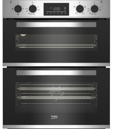 Beko CTFY22309X 59.4cm Built under Electric Double Oven - Stainless Steel