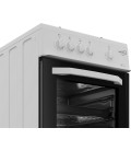 Zenith ZE501W 50cm Gas Single Oven with Gas Hob - White
