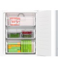 Series 6, Built-in fridge-freezer with freezer at bottom, 177.2 x 55.8 cm, soft close flat hinge