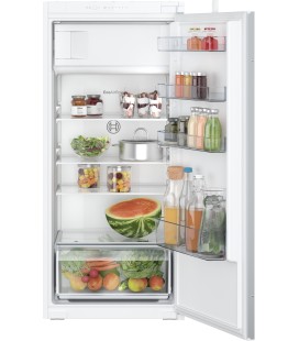 Series 2, Built-in fridge with freezer section, 122.5 x 56 cm, sliding hinge